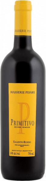 Вино Masserie Pizari, Primitivo, Salento IGT, 2017