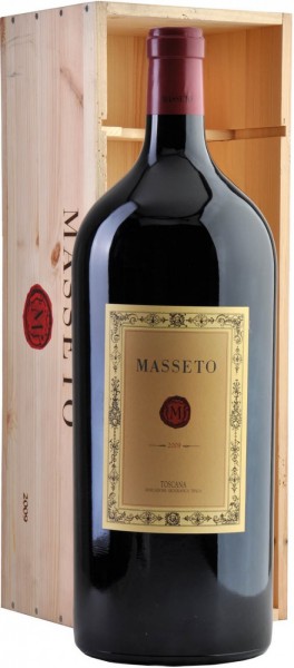 Вино "Masseto", Toscana IGT, 2009, wooden box, 3 л