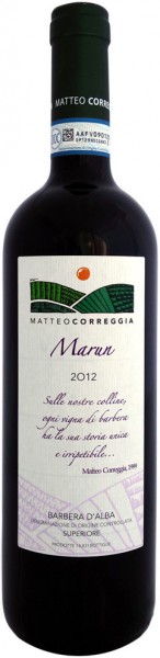Вино Matteo Correggia, "Marun", Barbera d'Alba DOC, 2012