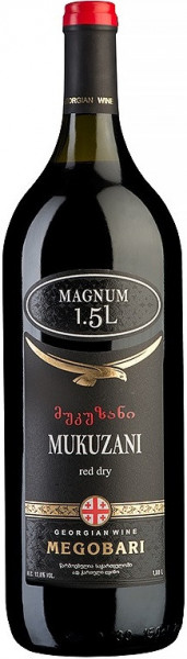 Вино "Мегобари" Мукузани, 1.5 л