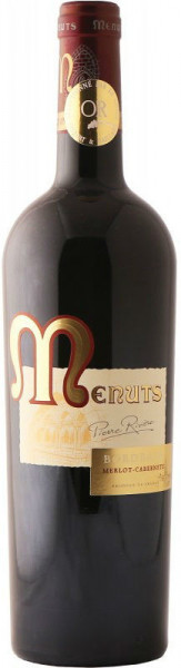 Вино "Menuts" Pierre Riviere, Merlot-Cabernets, Bordeaux AOC, 2015