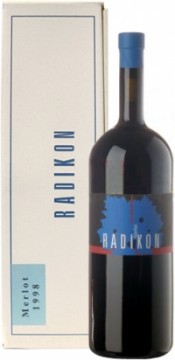 Вино Merlot Radikon 1998, gift box, 1.5 л