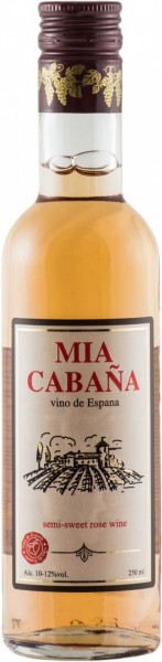 Вино "Mia Cabana" Rose semi-sweet, 0.25 л