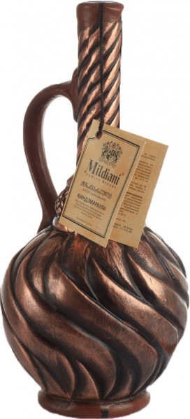 Вино Mildiani, Kindzmarauli, 2016, ceramic bottle "Sun"