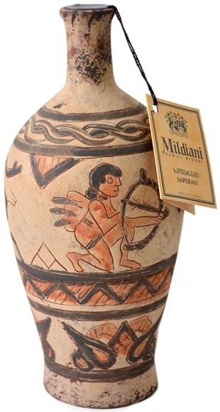 Вино Mildiani, Saperavi, ceramic bottle