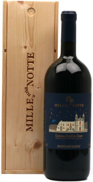 Вино "Mille e una Notte", Contessa Entellina DOC, 2008, wooden box, 1.5 л