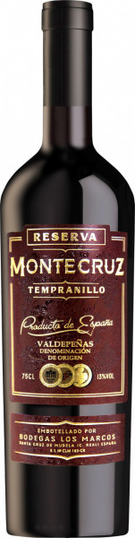 Вино "Montecruz" Reserva, Valdepenas DO