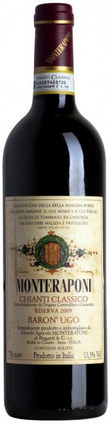 Вино Monteraponi, "Baron Ugo" Riserva, Chianti Classico DOCG, 2009