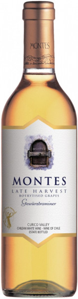 Вино Montes, "Late Harvest" Gewurztraminer, Curico Valley, 2014, 0.375 л