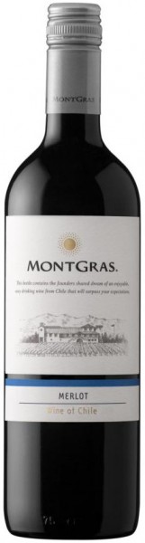 Вино MontGras, Merlot, 2014