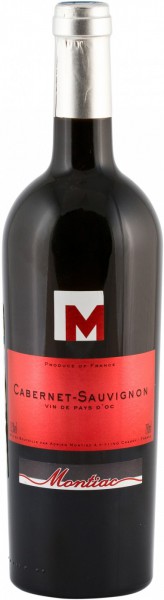 Вино Montiac Cabernet-Sauvignon, Vin de Pays d'Oc 2011