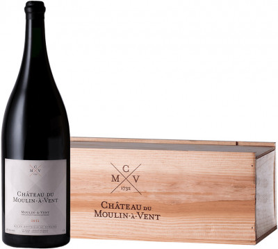 Вино Moulin-a-Vent AOC, 2015, wooden box, 3 л