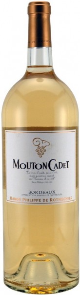 Вино "Mouton Cadet", Bordeaux AOC Blanc, 2014, 1.5 л