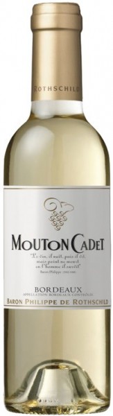 Вино "Mouton Cadet", Bordeaux AOC Blanc, 2014, 0.375 л