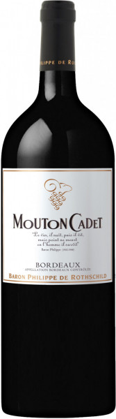 Вино "Mouton Cadet" Bordeaux AOC Rouge, 2015, 1.5 л