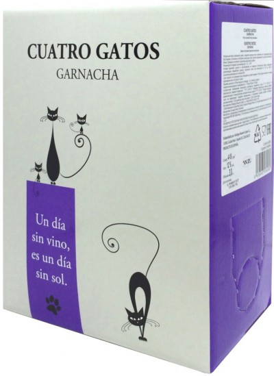Вино Navarro Lopez, "Cuatro Gatos" Garnacha Tinto Semiseco, bag-in-box, 3 л