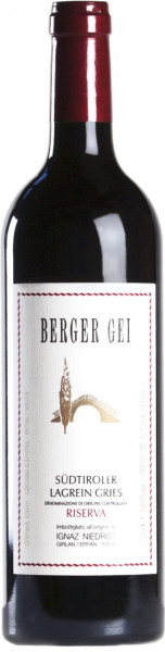 Вино Niedrist, "Berger Gei", Lagrein Gries DOC Riserva, 2015