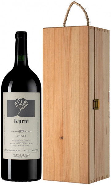 Вино Oasi degli Angeli, "Kurni", Marche Rosso IGT, 2015, wooden box, 1.5 л