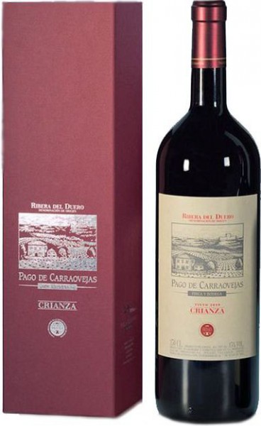 Вино Pago de Carraovejas, Crianza, Ribera del Duero DO, 2009, gift box, 1.5 л