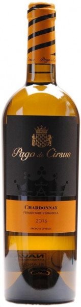 Вино Pago de Cirsus, Chardonnay Fermentado en Barrica, 2017