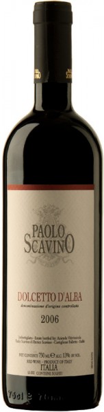 Вино Paolo Scavino, Dolcetto d'Alba DOC, 2006