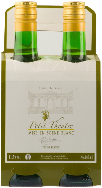 Вино Paul Sapin, "Petit Theatre Mise en Scene" Blanc Sec, 0.187 л