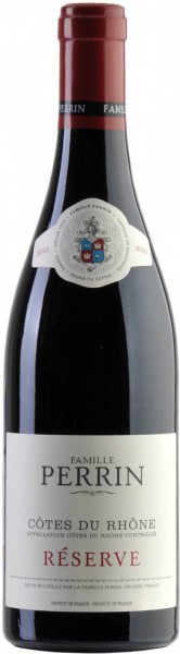 Вино Perrin et Fils, "Perrin Reserve", Cotes du Rhone AOC Rouge, 2010