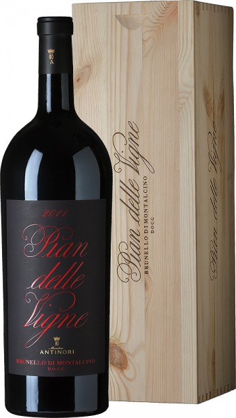Вино "Pian Delle Vigne", Brunello di Montalcino DOCG, 2011, wooden box, 3 л