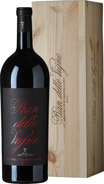 Вино "Pian delle Vigne" Brunello di Montalcino DOCG, 2015, wooden box, 1.5 л
