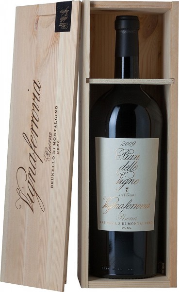 Вино Pian delle Vigne "Vignaferrovia" Riserva, Brunello di Montalcino DOCG, 2009, wooden box, 1.5 л