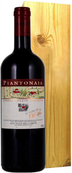 Вино Piantonaia, Alta Valle della Greve IGT, 2007, wooden box, 1.5 л