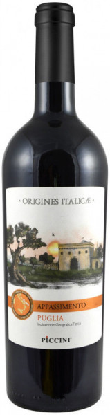 Вино Piccini, "Origines Italicae" Negroamaro Appassimento, Puglia IGT, 2020