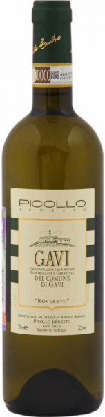 Вино Picollo Ernesto, Gavi del Comune di Gavi "Rovereto" DOCG, 2019