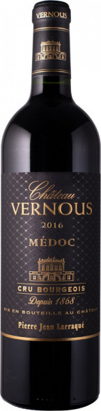 Вино Pierre Jean Larraque, "Chateau Vernous", Medoc Cru Bourgeois, 2016