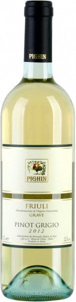 Вино Pighin, Pinot Grigio, Friuli Grave DOC, 2012, 0.375 л