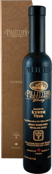 Вино Pillitteri, "Icewine" Vidal Reserve, 2015, gift box, 0.375 л