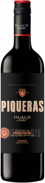 Вино Piqueras, "Black Label", Almansa DO, 2020