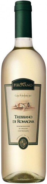 Вино Pirovano, Trebbiano di Romagna DOC, 2010, 0.25 л