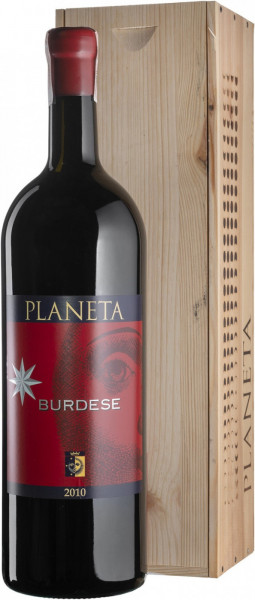 Вино Planeta, "Burdese", Sicilia IGT, 2010, wooden box, 3 л