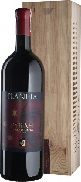 Вино Planeta, "Maroccoli" Syrah, Sicilia IGT, 2004, wooden box, 3 л