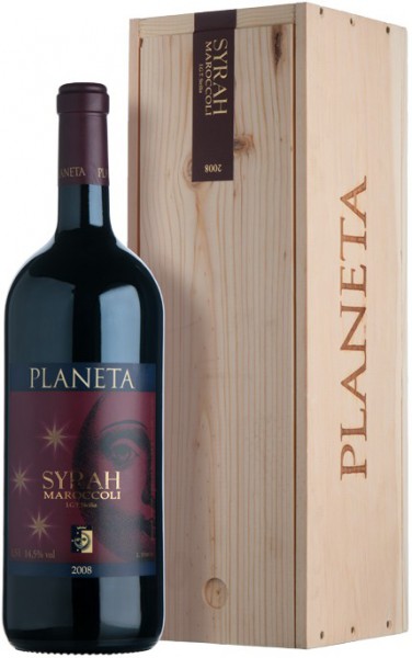 Вино Planeta, Syrah, Sicilia IGT, 2008, wooden box, 3 л