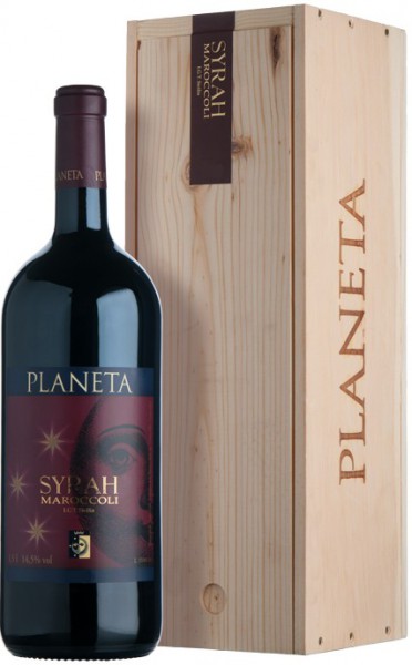 Вино Planeta, Syrah, Sicilia IGT, 2009, wooden box, 1.5 л