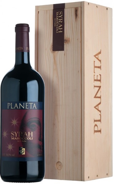 Вино Planeta, Syrah, Sicilia IGT, 2009, wooden box, 3 л