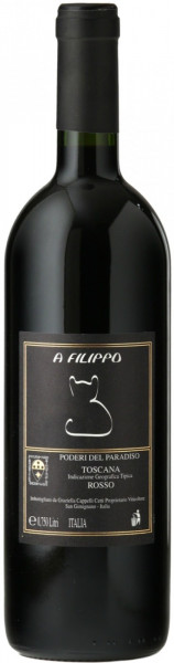 Вино Poderi del Paradiso, "A Filippo" Toscana IGT, 2018