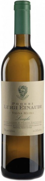 Вино Poderi Luigi Einaudi, "Vigna Meira" Langhe Bianco, 2015