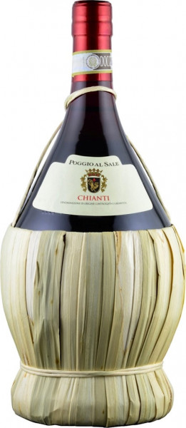 Вино "Poggio al Sale" Chianti DOCG, in Fiasco, 1.5 л