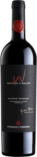 Вино Poggio al Tesoro, "Dedicato a Walter", Bolgheri Superiore DOC, 2016