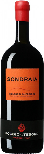 Вино Poggio al Tesoro, "Sondraia", Bolgheri Superiore DOC, 2012, 1.5 л