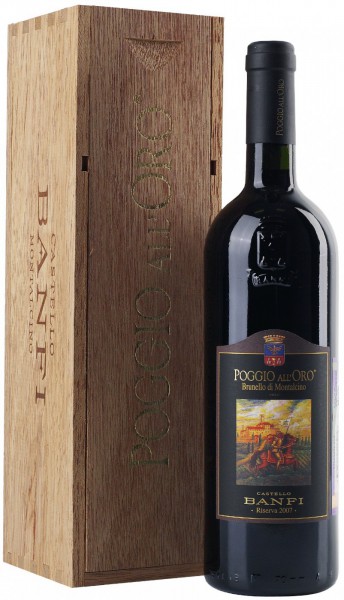Вино Poggio all'Oro Brunello di Montalcino Riserva DOCG, 2007, gift box