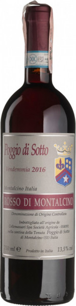 Вино Poggio di Sotto, Rosso di Montalcino DOC, 2016